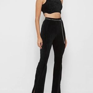 Manière De Voir Ribbed Flare Leggings